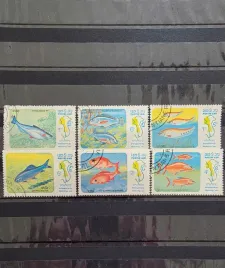 znaczki-fauna-ryby-laos-kasowany-p30
