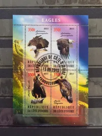 znaczki-fauna-ptaki-orly-cote-d-ivoire-kasowany-p20