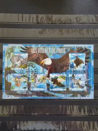 znaczki-fauna-ptaki-orly-burkina-faso-kasowany-p25