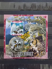 znaczki-fauna-ptaki-sowy-burkina-faso-kasowany-p25