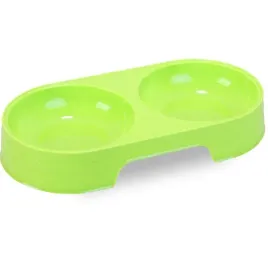 podwojna-zielona-miseczka-dla-malego-psa-200-ml
