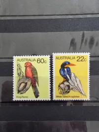 znaczki-fauna-ptaki-papuga-zimorodek-australia-czysty-p29