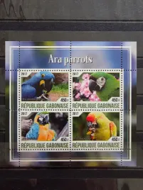 znaczki-fauna-zwierzeta-ptaki-papugi-gabon-czysty-f3