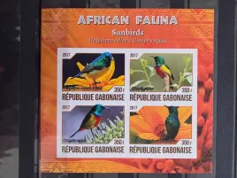 znaczki-fauna-ptaki-nektarniki-gabon-imperf-czysty-p10