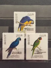znaczki-fauna-ptaki-papugi-jajpur-czysty-zn6