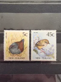 znaczki-fauna-ptaki-nowa-zelandia-czysty-zn6