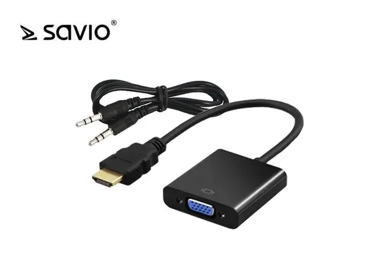 kabel-adapter-savio-cl-23-b-hdmi-vga-marka-savio