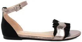 6588-czarne-metaliczne-sandaly-zamszowe-falbana-36