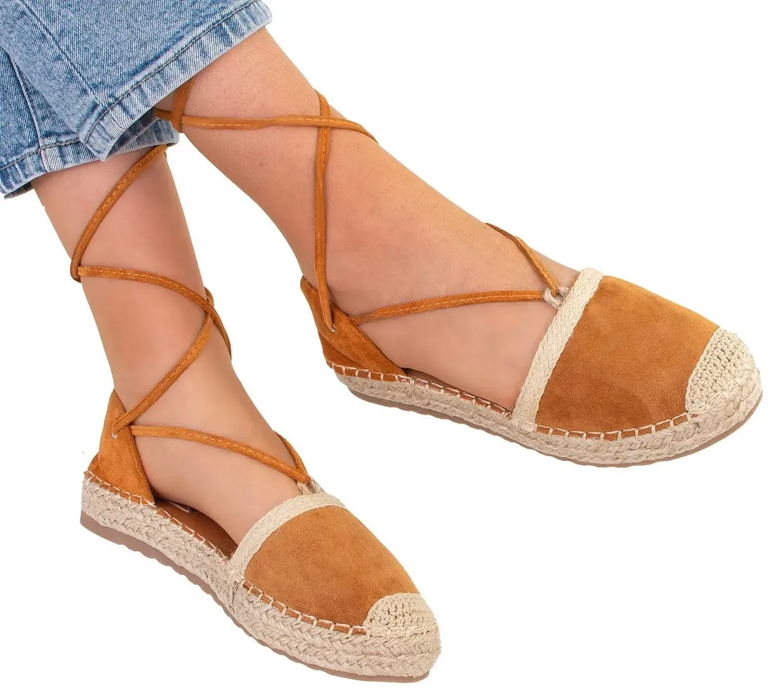 7565-camel-espadryle-balerinki-wiazane-40