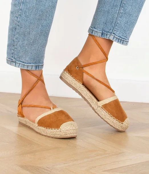 7565-camel-espadryle-balerinki-wiazane-40-zapiecie-sznurowane