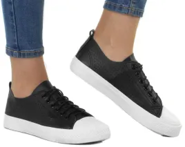 6556-czarne-skorzane-azurowe-trampki-tenisowki-38