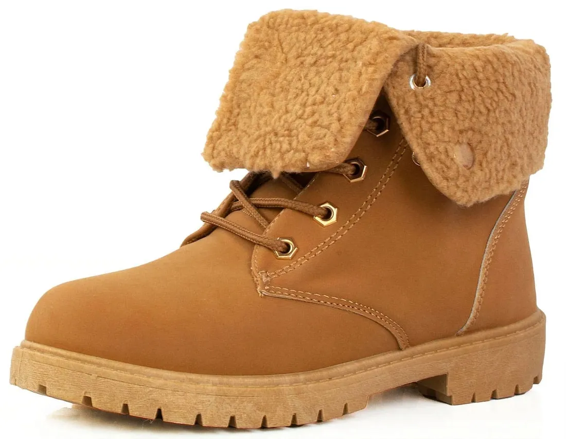 6817-camel-ocieplane-traperki-botki-timberki-37-stan-nowy