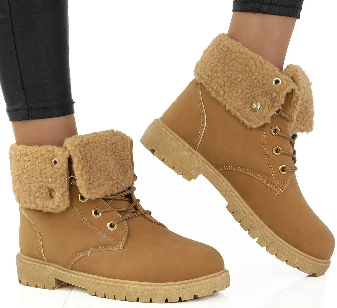 6817-camel-ocieplane-traperki-botki-timberki-36