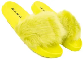 6669-zielone-klapki-gumowe-z-futerkiem-limonka-39