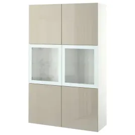ikea-besta-regal-selsviken-polysk-bez-120x42x193cm