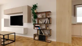 regal-na-ksiazki-stojacy-90x162x25-cm-dab-sonoma-z-czarna-okleina-stabilny