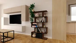 regal-na-ksiazki-stojacy-90x162x25-cm-dab-lancelot-z-czarna-okleina