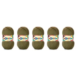 wloczka-nako-bonbon-ince-98326-oliwkowy-pakiet-5-szt