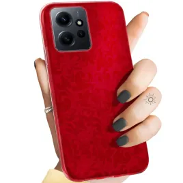 etui-do-xiaomi-redmi-note-12-wzory-czerwone-serca-roze-obudowa-pokrowiec