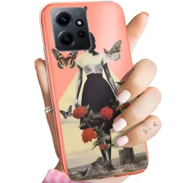 etui-do-xiaomi-redmi-note-12-wzory-collage-retro-vintage-obudowa-pokrowiec