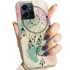 etui-do-xiaomi-redmi-note-12-wzory-boho-lapacz-snow-piora-obudowa-pokrowiec