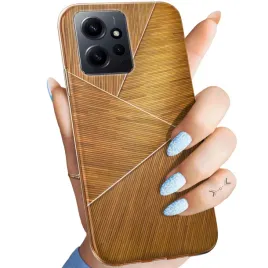 etui-do-xiaomi-redmi-note-12-wzory-brazowe-drewniane-brown-obudowa-case