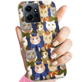 etui-do-xiaomi-redmi-note-12-wzory-koty-kociaki-kotki-obudowa-pokrowiec