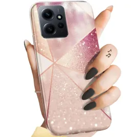 etui-do-xiaomi-redmi-note-12-wzory-rozowe-zloto-roz-obudowa-pokrowiec-case