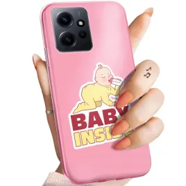 etui-do-xiaomi-redmi-note-12-wzory-gender-reveal-pregnant-baby-shower-case