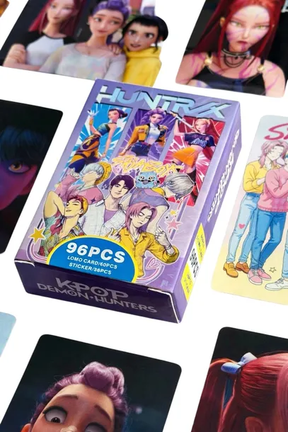Karty Lomo Kpop + naklejki - zestaw 96 pcs