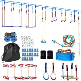 ninja-line-kinder-24-m-slackline-set-mit-turnringe-7-hindernissen-kletterst