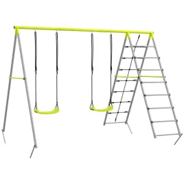zestaw-hustawek-dla-dzieci-outsunny-z-drabinka-i-siatka-do-wspinaczki