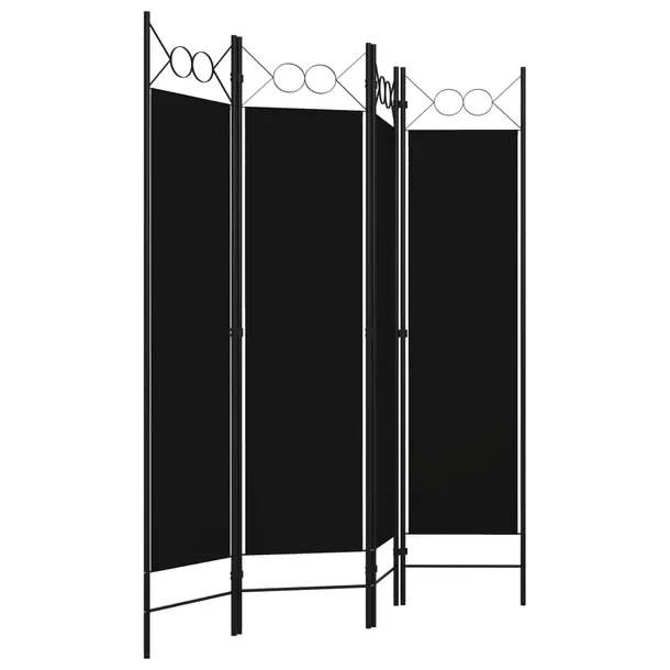 parawan-4-panelowy-czarny-160-x-180-cm