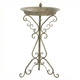 vogelbad-mit-vogelstatue-und-dekorativem-standfuss-vintage-garten-vogelbad