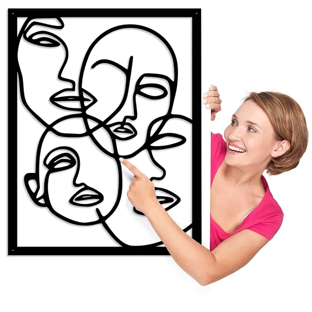 obraz-azurowy-dekoracja-scienna-panel-twarze-3d