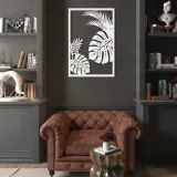 obraz-azurowy-dekoracja-scienna-liscie-panel-3d-szerokosc-produktu-57-cm