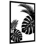 obraz-azurowy-dekoracja-scienna-liscie-panel-3d-kod-producenta-ozdoba-sciane-salonu-sypialni-monstera