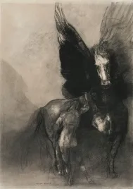 odilon-redon-pegasus-and-bellerophon-1888-plakat-42x594-cm