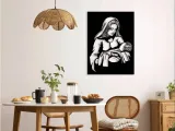 obraz-azurowy-dekoracja-scienna-panel-matka-boska-material-ramy-drewno