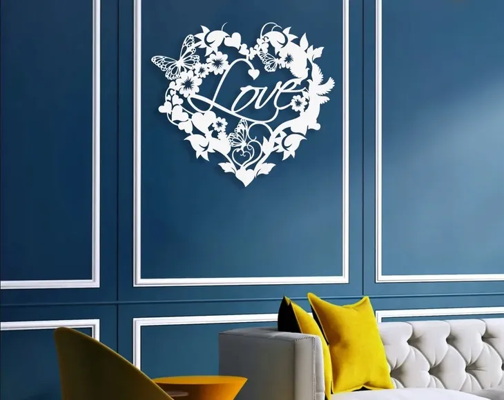 obraz-azurowy-dekoracja-scienna-panel-serce-love-material-ramy-drewno