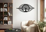 obraz-azurowy-dekoracja-scienna-panel-lisc-3d-kolor-ramy-czern
