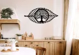 obraz-azurowy-dekoracja-scienna-panel-lisc-3d-material-ramy-drewno
