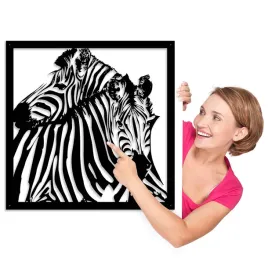 obraz-azurowy-dekoracja-scienna-panel-zebra-3d
