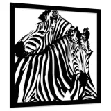 obraz-azurowy-dekoracja-scienna-panel-zebra-3d-cechy-dodatkowe-bez-ramy-ozdobnej