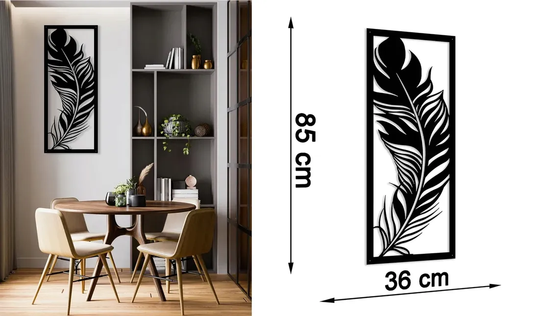 obraz-azurowy-dekoracja-scienna-panel-pioro-3d