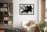 obraz-panel-dekoracja-scienna-mapa-europy-3d-stan-nowy