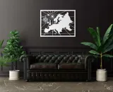 obraz-panel-dekoracja-scienna-mapa-europy-3d-format-poziomy