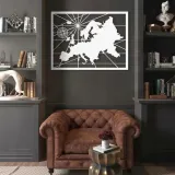obraz-panel-dekoracja-scienna-mapa-europy-3d-waga-z-opakowaniem-0-9-kg