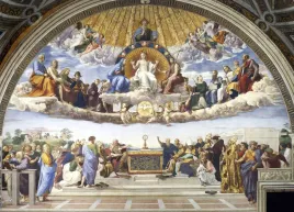 raphael-raffaello-disputation-of-the-holy-sacrament-plakat-80x60-cm