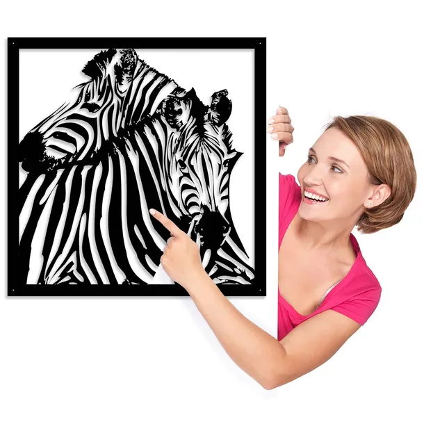 obraz-azurowy-dekoracja-scienna-panel-zebra-3d